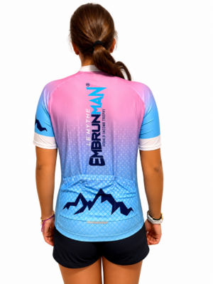 maillot vélo rose